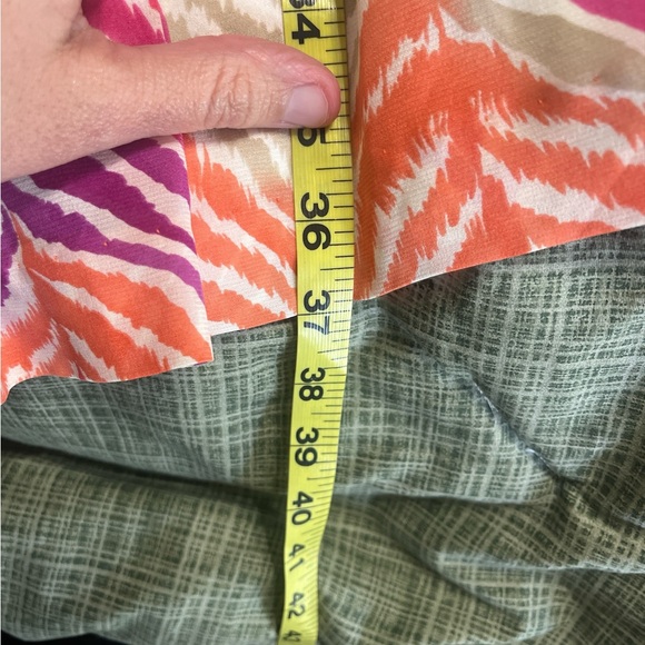 Trina Turk One Shoulder Dress - Pink, Orange, Brown 100% Silk - Picture 12 of 14